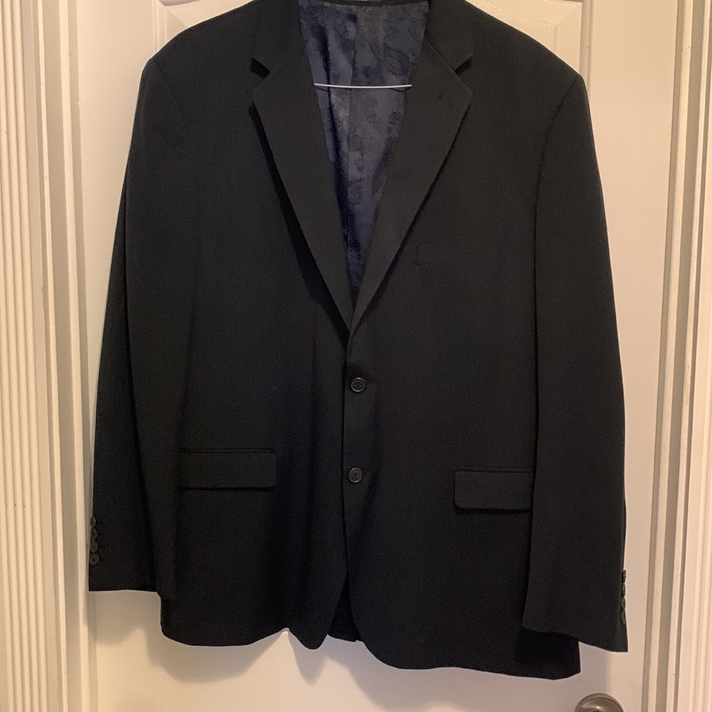 Adolfo Navy Suit
